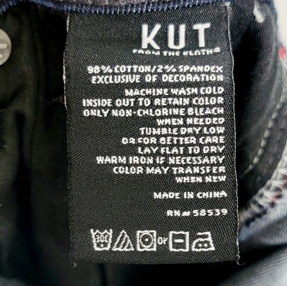 Kut From the Kloth Connie Ankle Skinny With Red Trim Women's Jeans Size 6 - Picture 8 of 9